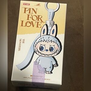 Pop Mart Monsters Pin For Love Series Vinyl-Plush Pendant Labubu - New, Letter L